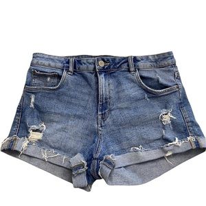 Zara High Waisted Jean Shorts